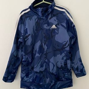 EUC Adidas boys track jacket size 7